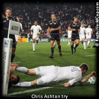 England v Scotland Chris Ashton try